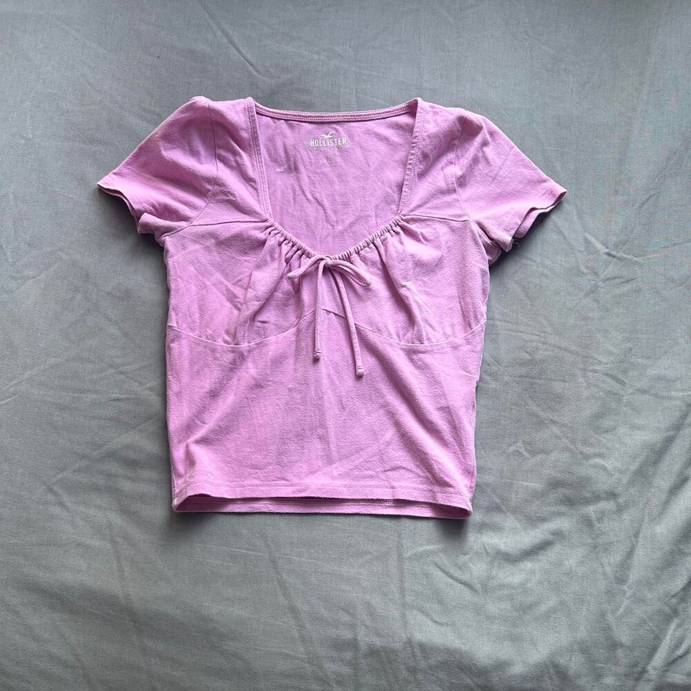 Hollister-co Women's Pink Shirt